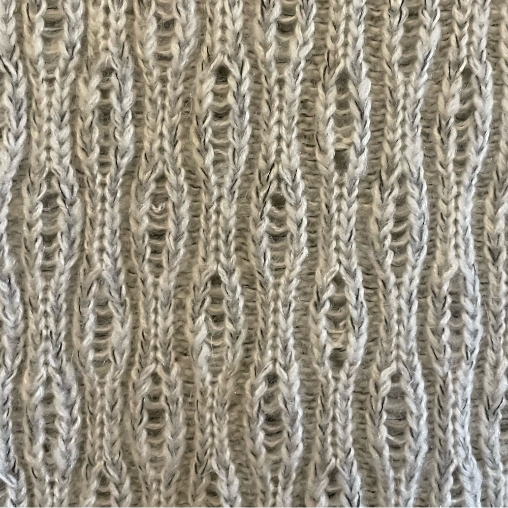 Dex Oatmeal Knit Short Sleeve V-Neck Sweater Dress – Size Medium EUC - Picture 7 of 15